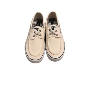 New in Box Men's Sperry Bahama II SW White Boat Shoes STS22016